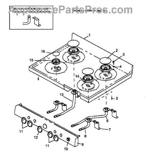 Parts For Amana Agm585ww P1143128nww Main Top Parts