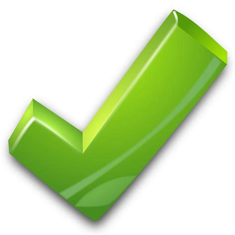 Green Tick Png Photo Png Mart