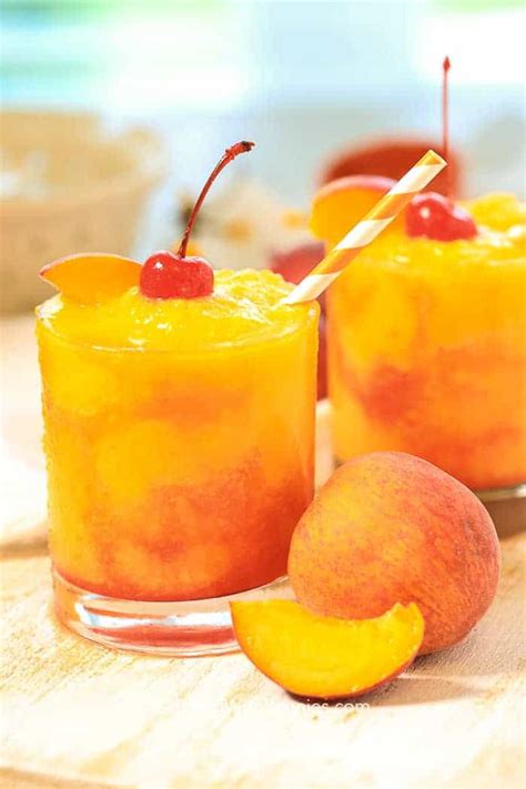 Frozen Peach Champagne Cocktail Spend With Pennies
