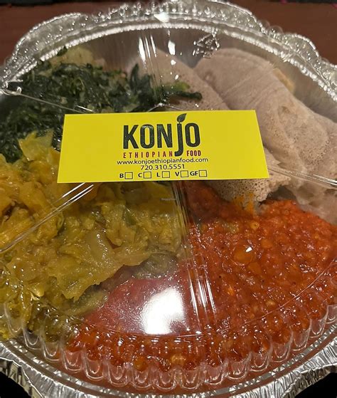 Konjo Ethiopian Food Edgewater Colorado Restaurant Happycow