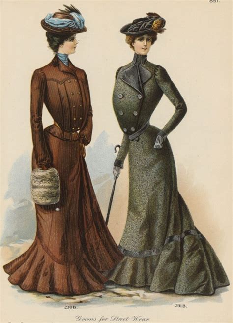 Edwardian Era Clothing Edwardian Era Fashion Plate December 1901 The