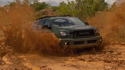2020 Toyota Sequoia Trd Pro Review Off Roading In An Enormous Seven