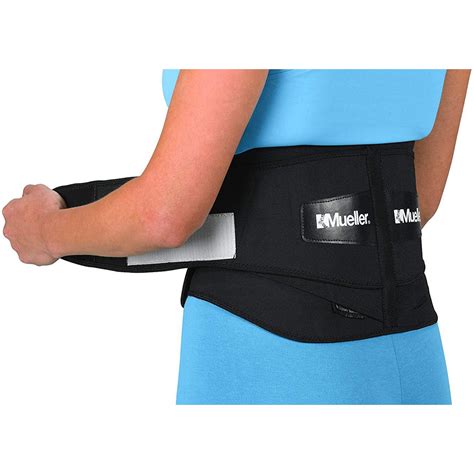 Mueller Adjustable Back Brace With Lumbar Pad Regular Black Ebay