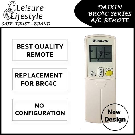 Daikin Aircon Remote Control Daikin Remote BRC4C New Design