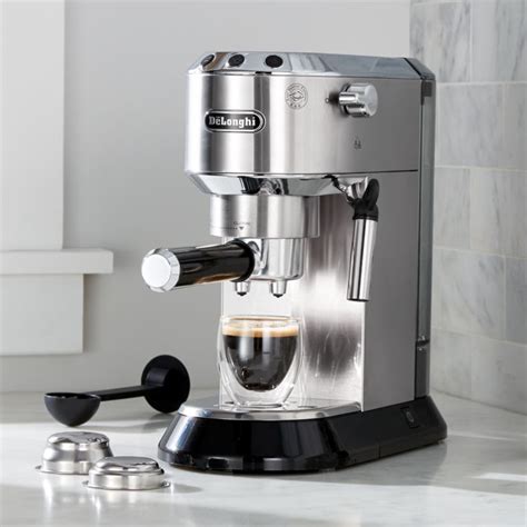 The machine can brew from either ground espresso or from pods, giving you more coffee options. DeLonghi Dedica Slimline Espresso Maker + Reviews | Crate ...