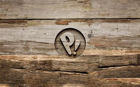 Download Wallpapers Pop Os Wooden Logo 4k Linux Wooden Backgrounds