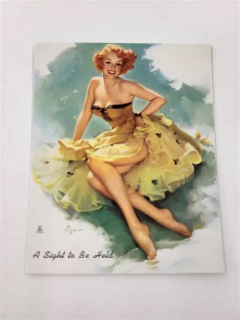 vintage gil elvgren pin up girls advertising arcade card a sight to be held 9 99 picclick