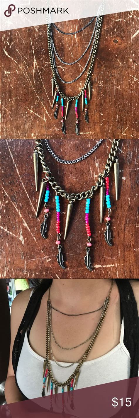 NWOT Chain Aztec Necklace This Is Unused And Is Beautiful It S Got