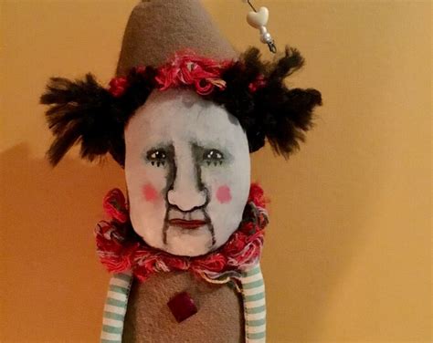 Clown Art Doll Sandy Mastroni Bizarre Weird Odd Clown Etsy
