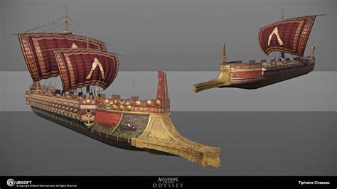 Assassin S Creed Odyssey Boats Tiphaine Chazeau Assassins Creed