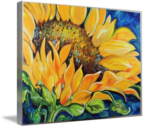 Sunflower September By Marcia Baldwin Canvas Art Art Trademark