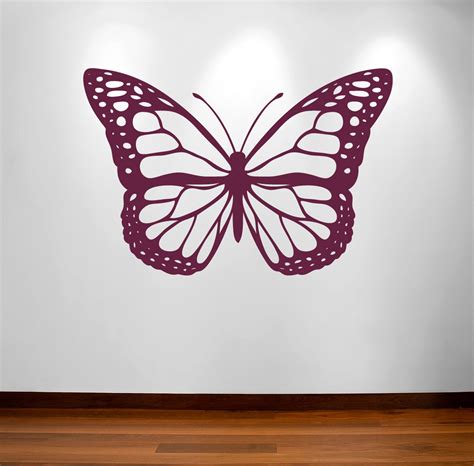 Butterfly Vinyl Wall Decal One Large Butterlfy Decal 21 Etsy