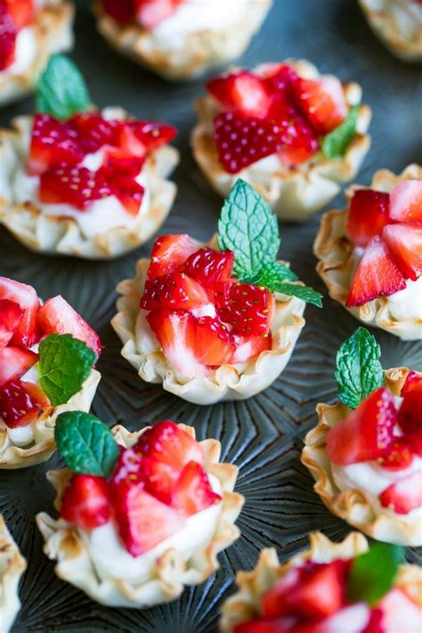 Dessert cups are perfect for any occasion, from small dinner parties and bbq's to large celebrations. Whipped Feta Strawberry Phyllo Cups | Recipe | Dessert ...