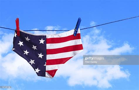 Stars And Stripes Knickers On Washing Line High Res Stock Photo Getty