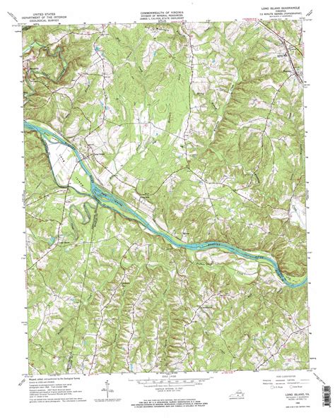 long island topographic map 1 24 000 scale virginia