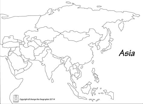 Free Printable Map Of Asia Printable Maps