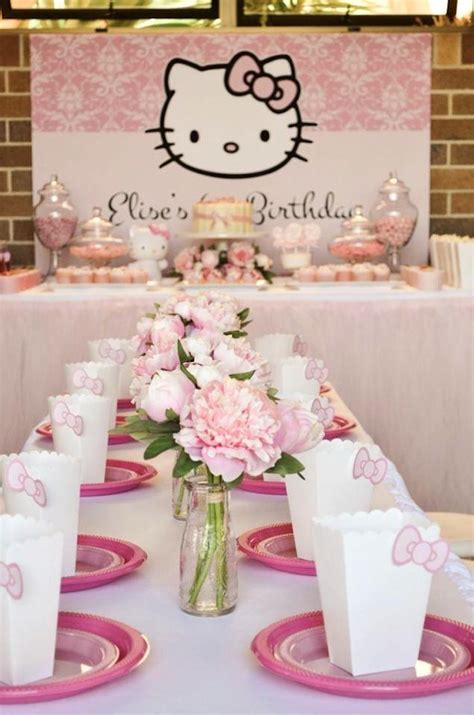 Pastel Pink Hello Kitty Party Ideas Decor Planning Hello Kitty