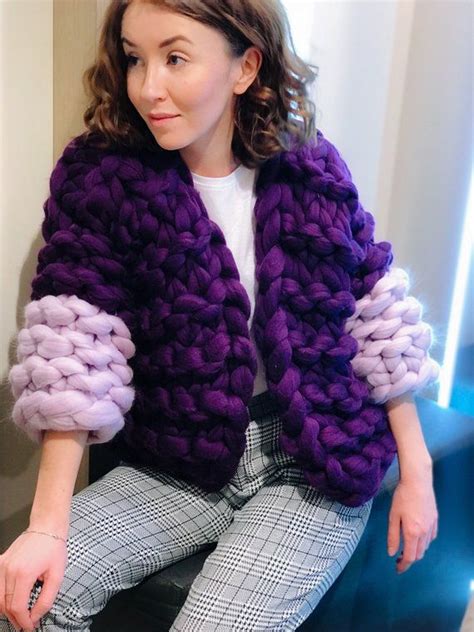 For this blanket, i wanted to use yarn that is very soft and thick. Super Chunky Cardigan, Airy Cardigan, Super Trendy, Warm ...