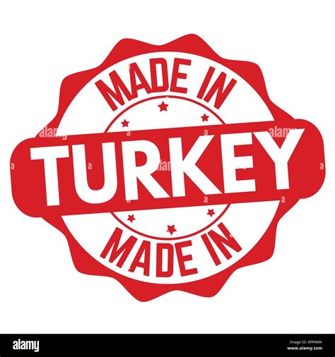 Made In Turkey Sign Or Stamp On White Background Vector Illustration