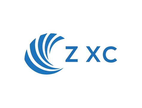Zxc Letter Logo Design On White Background Zxc Creative Circle Letter