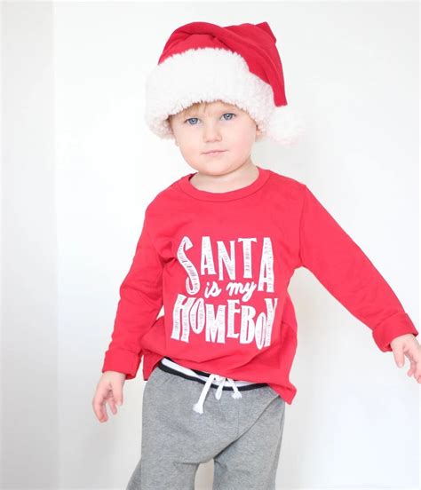 Xmas Kids Boy Long Sleeve T Shirt Christmas Tee Toddler T Shirt Top