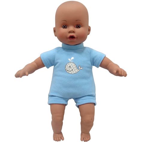 My Sweet Love 13 Inch Soft Baby Doll African American Blue Outfit