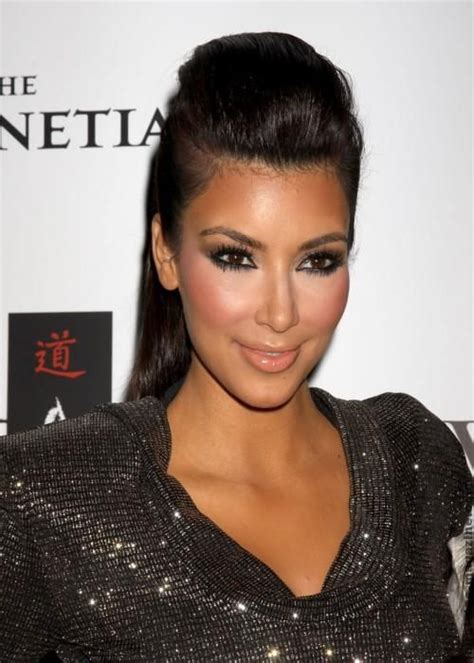 Kim Kardashian Quiff Kim Kardashians Hairstyles Contemporary And Sassy