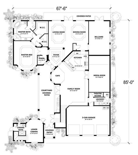 Check out our collection of house plans with mother in law suite, which includes home designs w/attached guest house, open each home plan featured here includes a full bedroom, most with an attached private bath, that is designed and labeled for use as a. In-Law Suite Home with 5 Bdrms, 5690 Sq Ft | House Plan #107-1215