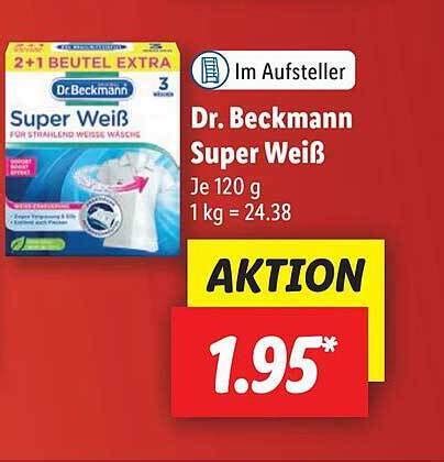 Dr Beckmann Super Weiß Angebot bei Lidl