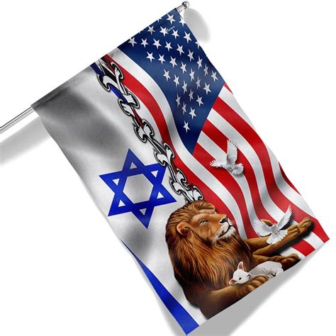 Jewish Israel Lion Of Judah Israel American Flag Mln1984f Flagwix