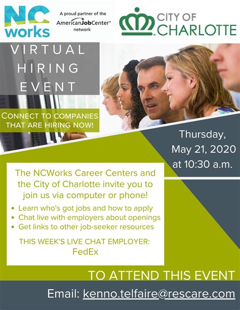 Virtual Hiring Event Charlotte Works