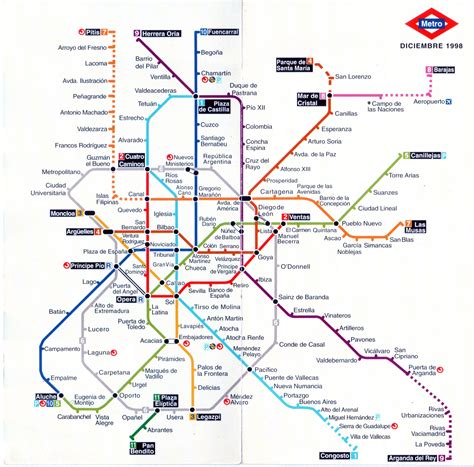 Plano De La Red De Metro De Madrid Mapa Gambaran