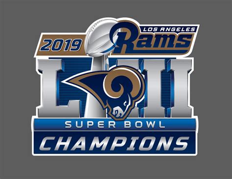 Los Angeles Rams 2019 Super Bowl Liii 53 Champions Wall Decal Etsy