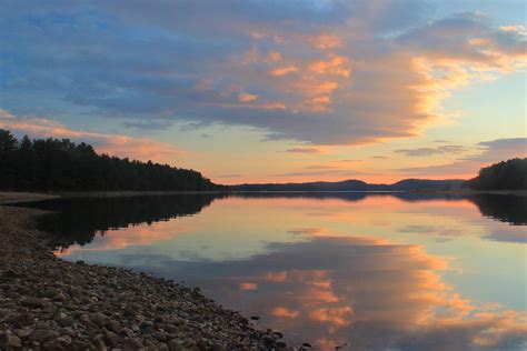 North Quabbin Reservoir Sunset Photograph By John Burk Pixels