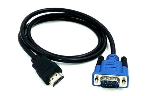 There seem to be people trying to sell hdmi to vga cables on the internet because they are slightly cheaper than an hdmi to vga adapter. CABLE HDMI A VGA 1.5M - E-Max