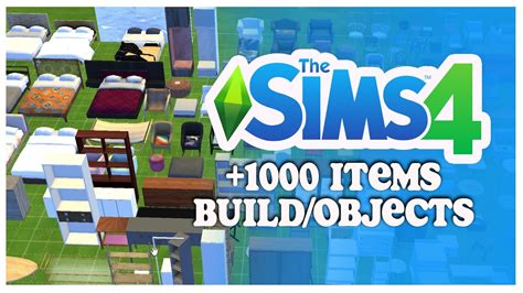 1000 Items🌟💖the Sims 4 Buildobjects Cc Folder Mods Free Download