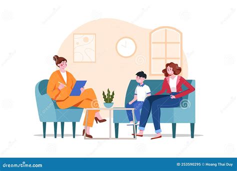 guidance counselor illustration concept on white background stock vector illustration of