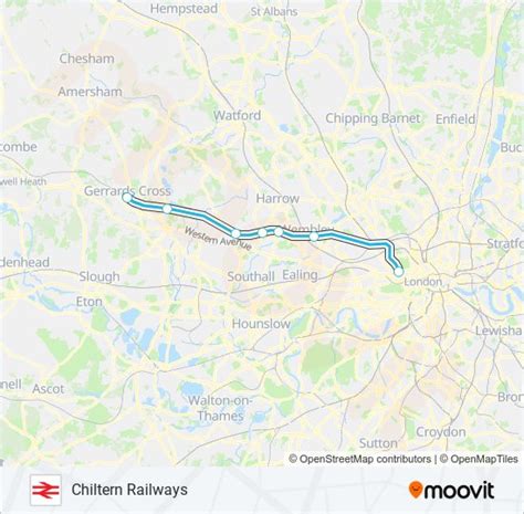 Chiltern Railways Route Schedules Stops And Maps Gerrards Cross Updated