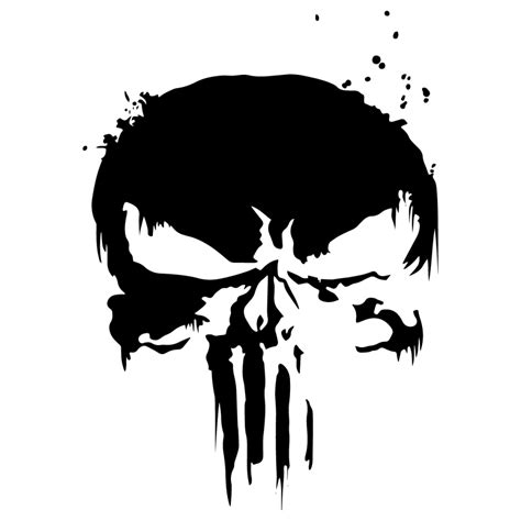The Punisher Skull Symbol Icon Vector Logo Decal Sticker Transparent
