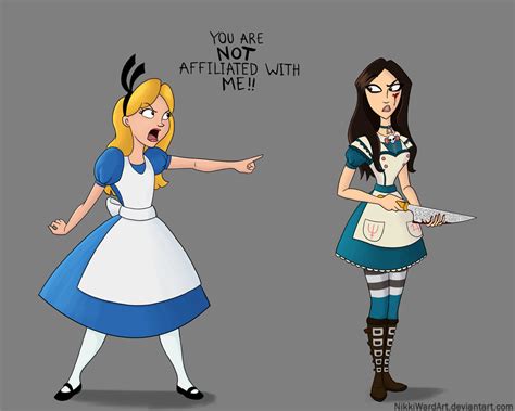 Alice Vs Alice Re Color By Nikkiwardart Crossover Know Your Meme