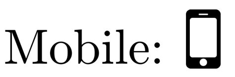 Top resume builder, build a perfect resume with ease. Smartphone symbol for pdfLaTeX - TeX - LaTeX Stack Exchange