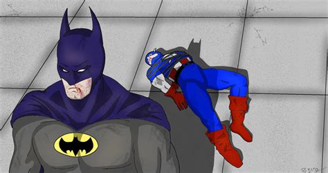 Batman Vs Captain America By Tinomenogre On Deviantart