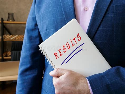Conceptual Photo About Results With Written Phrase Stock Image Image