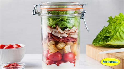 Tops Friendly Markets Recipe Turkey Club Salad In A Jar