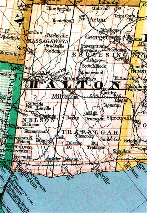 The Changing Shape Of Ontario County Of Halton