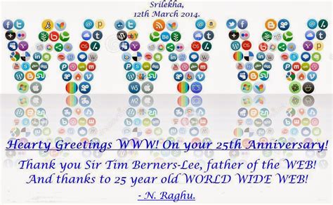 Raghus Column Today Is The 25th Anniversary Of The World Wide Web