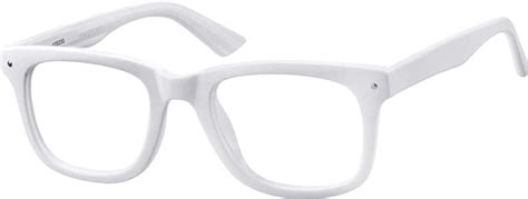 White Square Eyeglasses 1252 Zenni Optical Eyeglasses