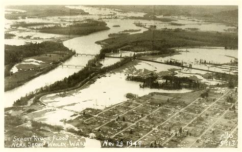 Skagit River Flood November 28th 1949 ~ Near Sedro Wool Flickr