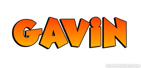 Gavin Logo Free Name Design Tool From Flaming Text
