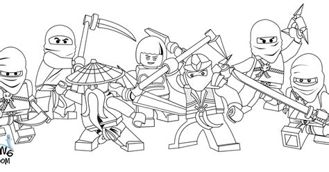 Free printable ninjago coloring pages for kids. LEGO Ninjago Coloring Pages | Team colors